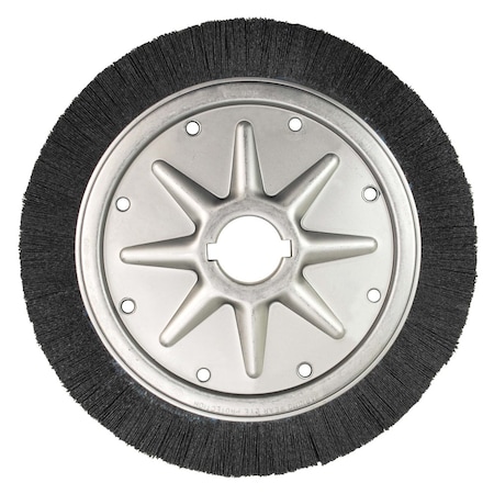 Weiler Burr-Rx 14" Density Crimped Filament Wheel Brush, .035/80CG Fill, 2" 86108